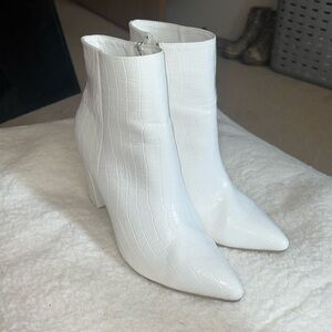 White Ankle Boots